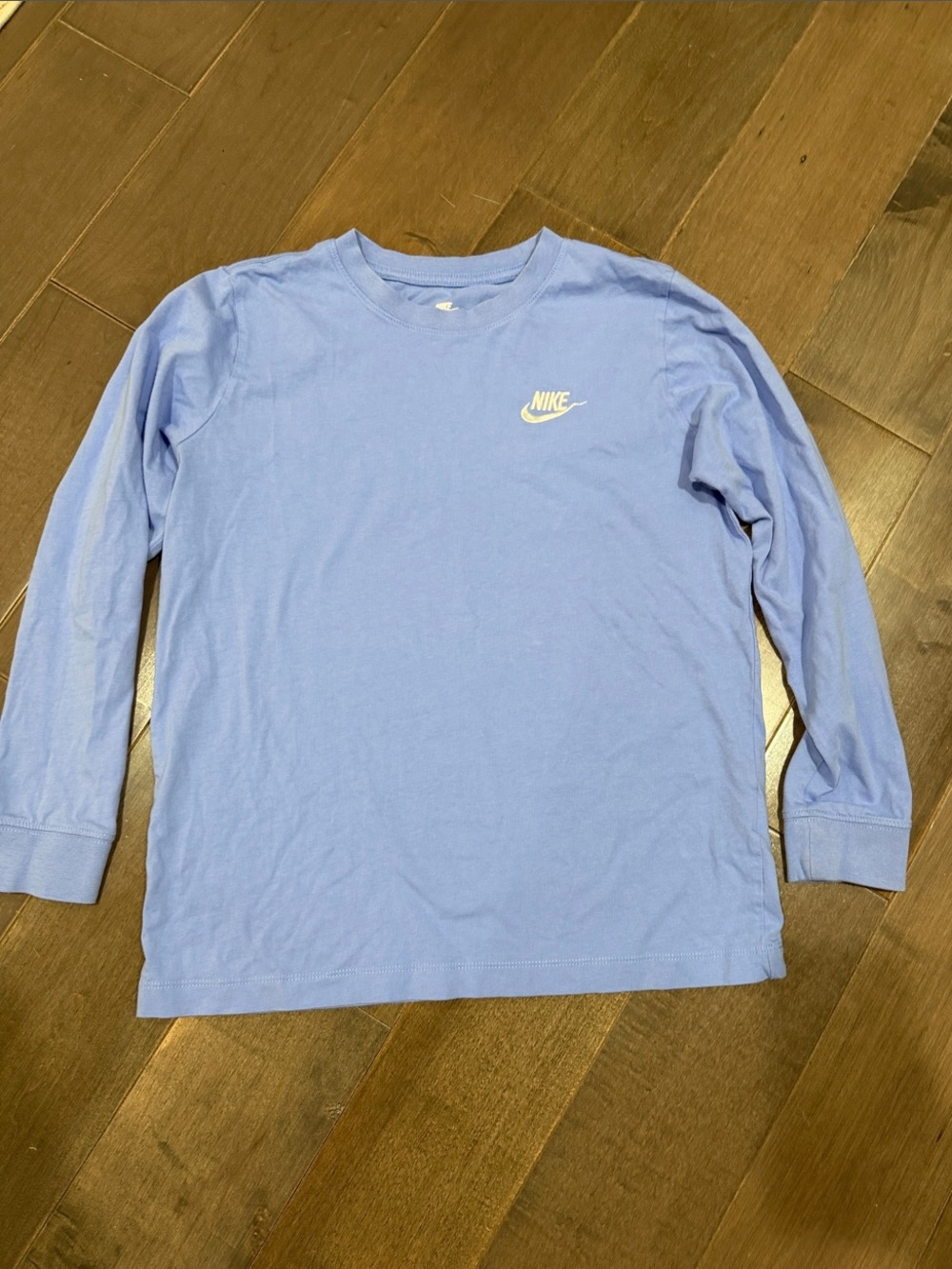 Nike Kids Long-Sleeve Tee in Periwinkle Blue